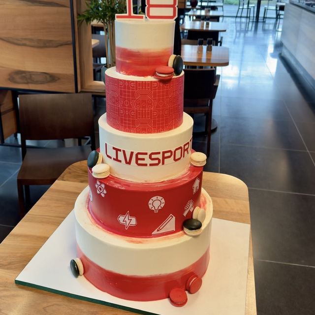 Livesport — patrový dort